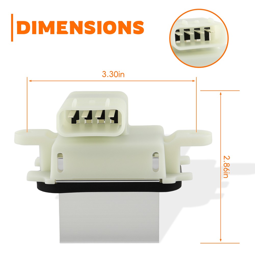 Blower Motor Resistor with Regulator and Connector for Ford Explorer Flex Taurus