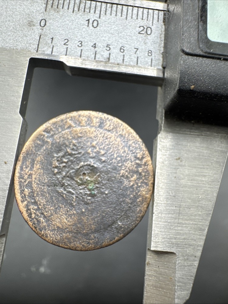 Colonial Era Button Found In Virginia Flat Button #92 BM “PLATED”