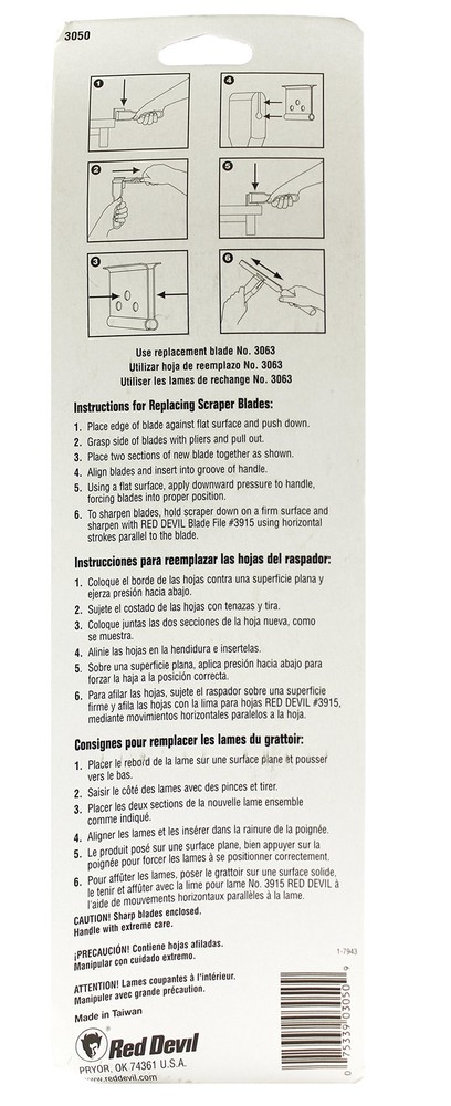 3050 Paint Scraper 2.5" Cranber