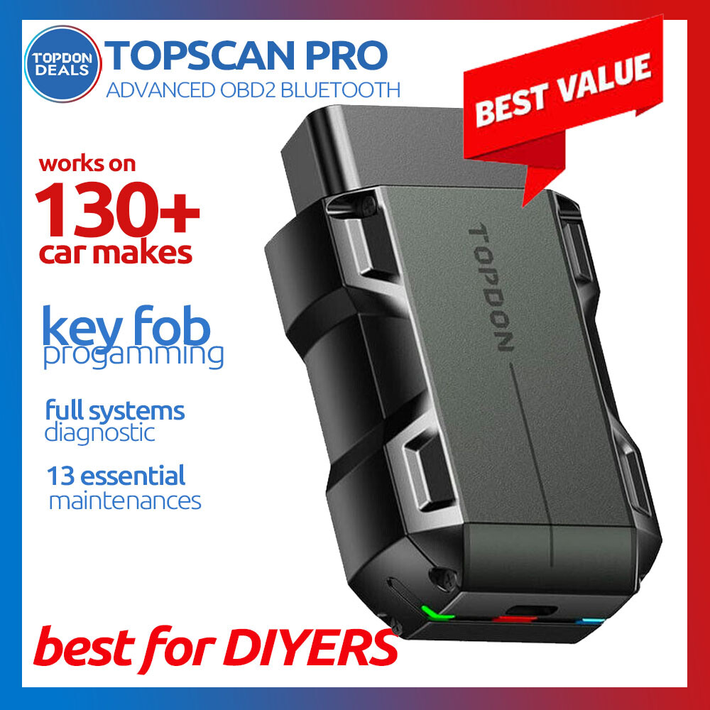 2024 TOPDON TOPSCAN PRO Automotive Diagnostic Service Tool Code Reader Scanner