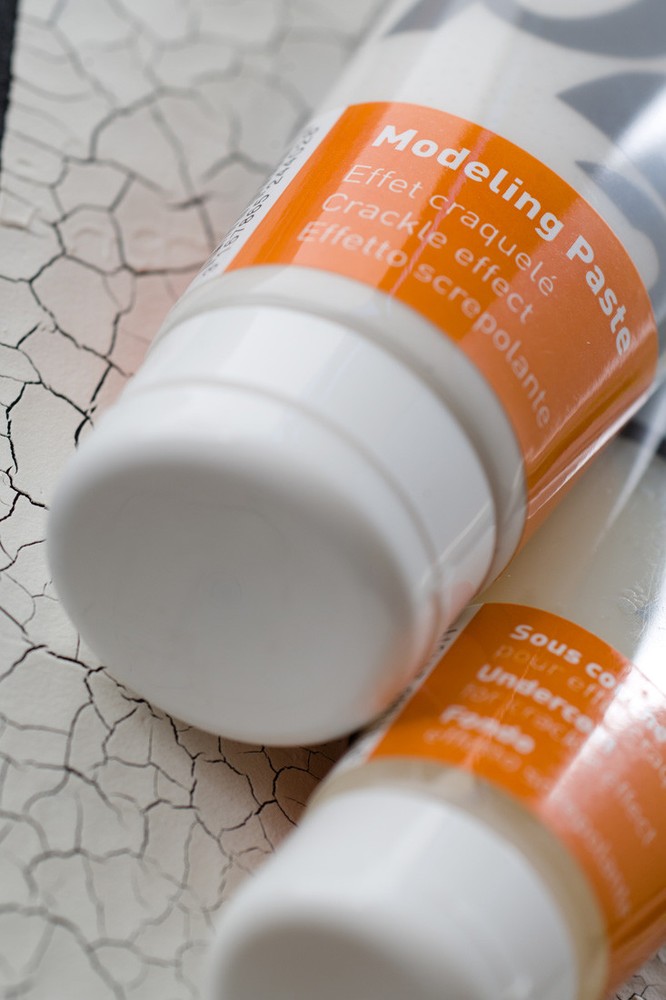 Pebeo Studio Acrylics Modeling Paste Crackling Weathered Effect Paint Medium Kit