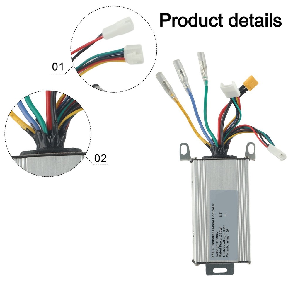 36V 350W 15A Controller Dashboard Accelerator Scooter Suit For 8.5inch E-Scooter
