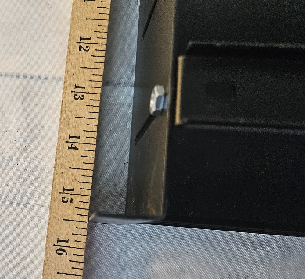 2U Audio or Server Rack Vented Shelf w Lock Down Bars