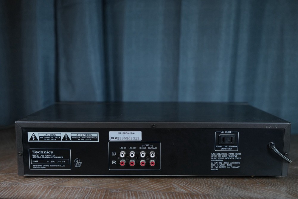 1986 Technics Stereo Graphic Equalizer SH-8036 (TESTED)