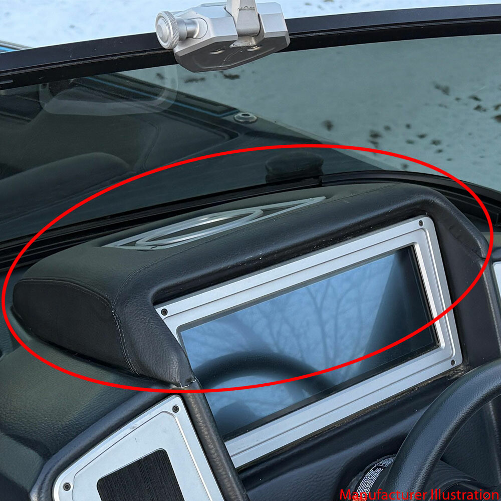 Supra Boat Dash Brow Panel 119258 | Black Plastic