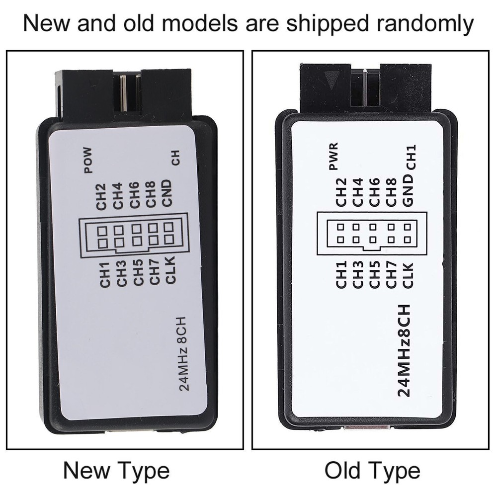 USB Logic Analyzer Device Set Mini Digital Pocket Size 8 Channel Input Memory
