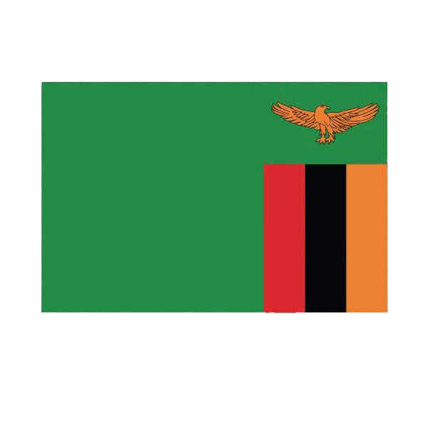 Zambian Flag Sticker Decal