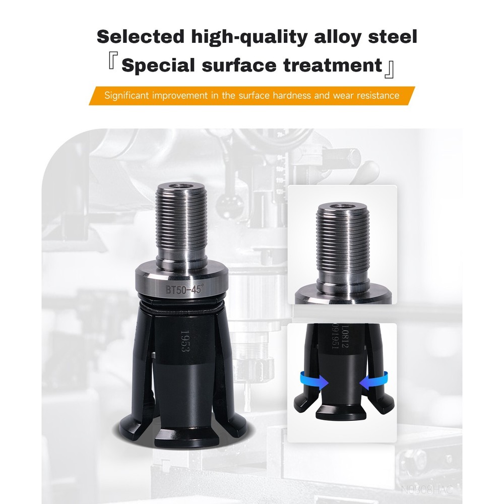 DIN60 External Thread Pull Claw 4 Petal Clamp Pull Claw for CNC Machine