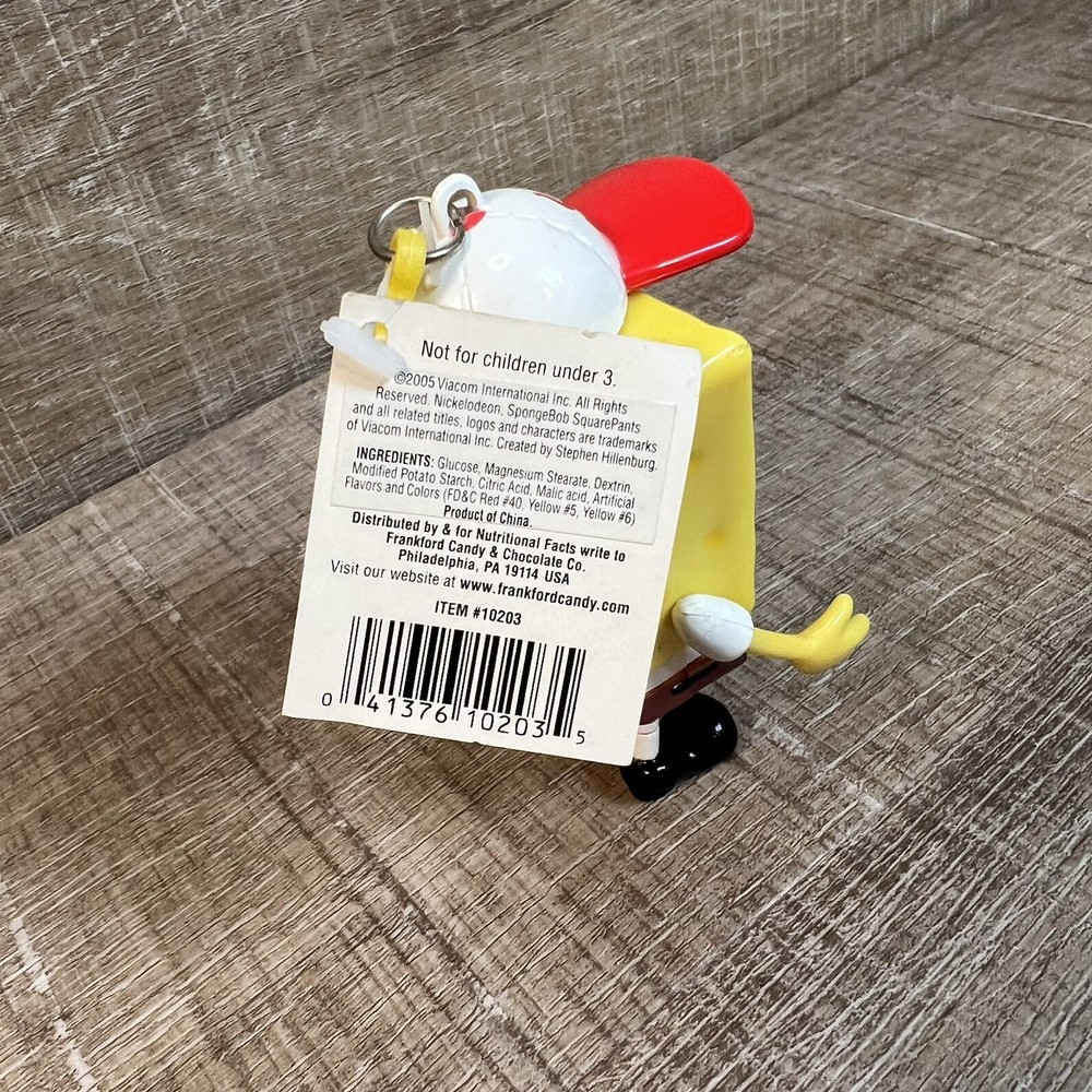 2004 SpongeBob SquarePants Candy Buddy Backpack Clip Keychain FIGURE ONLY