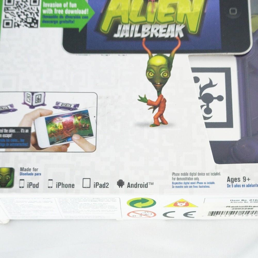 Alien Jailbreak Appgear Ipod Iphone Ipad2 Android with bonus figures