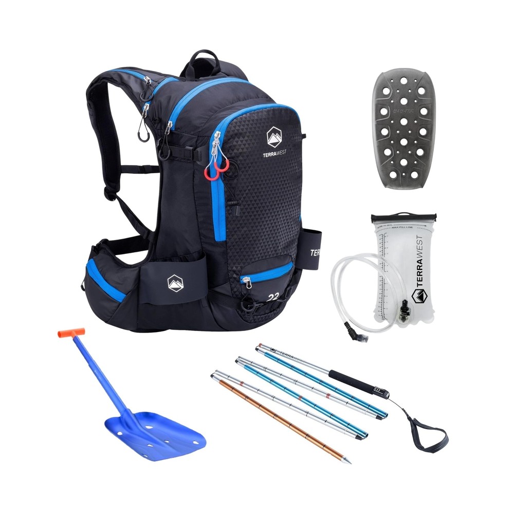 Core Avalanche Kit,Ski Backpack including Recco & Removable Back Protector, H...