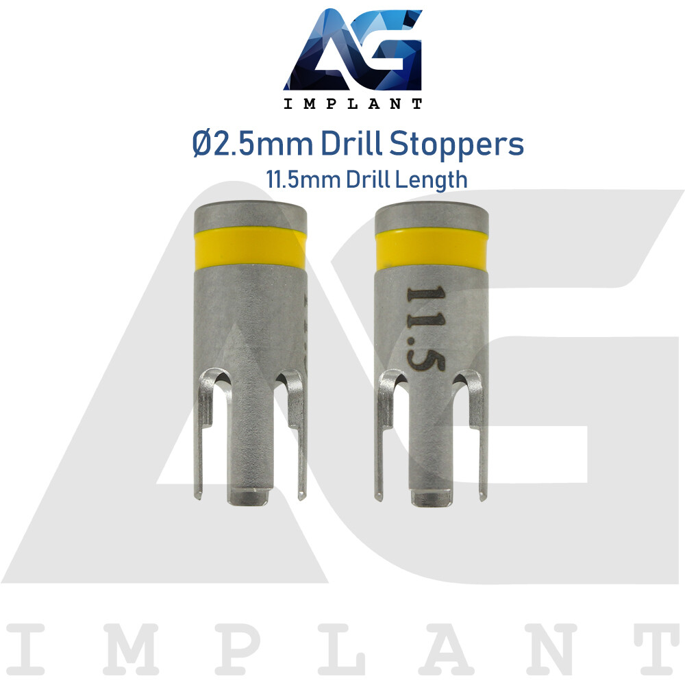 10 Drill Stoppers Ø2.5mm External Irrigation Surgical Tools Dental