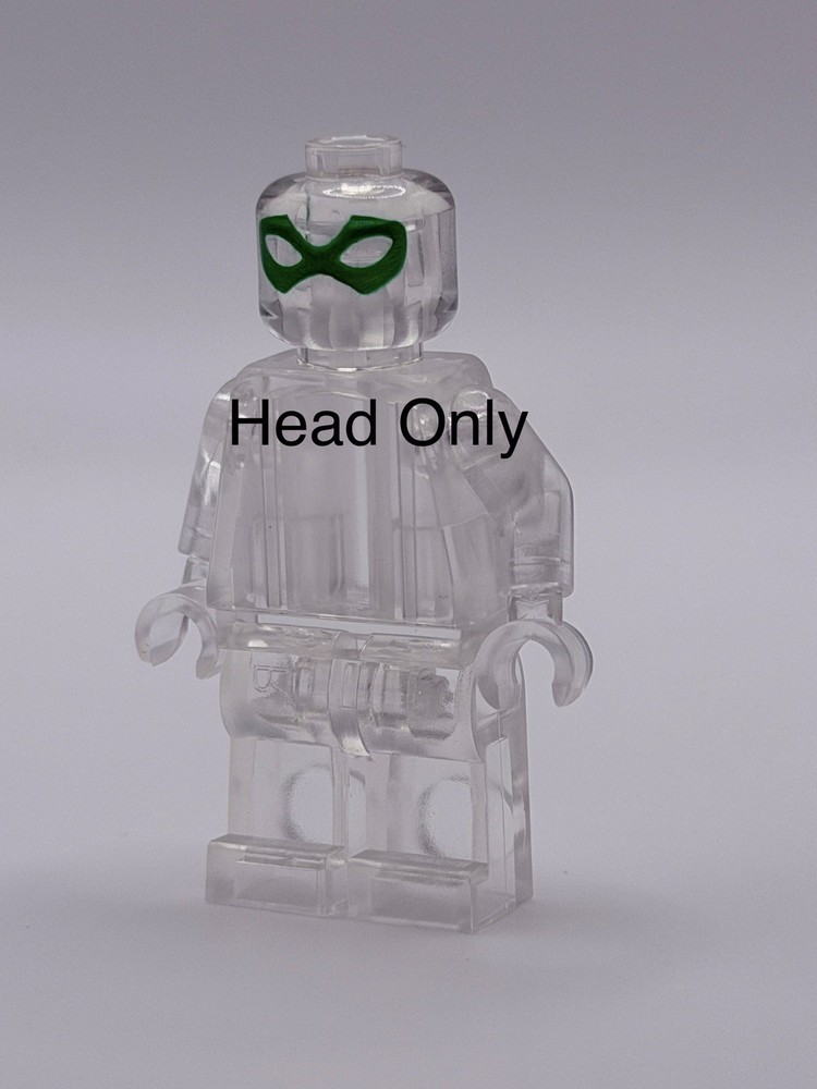 LEGO Custom clear robin mask green (Dick Grayson)