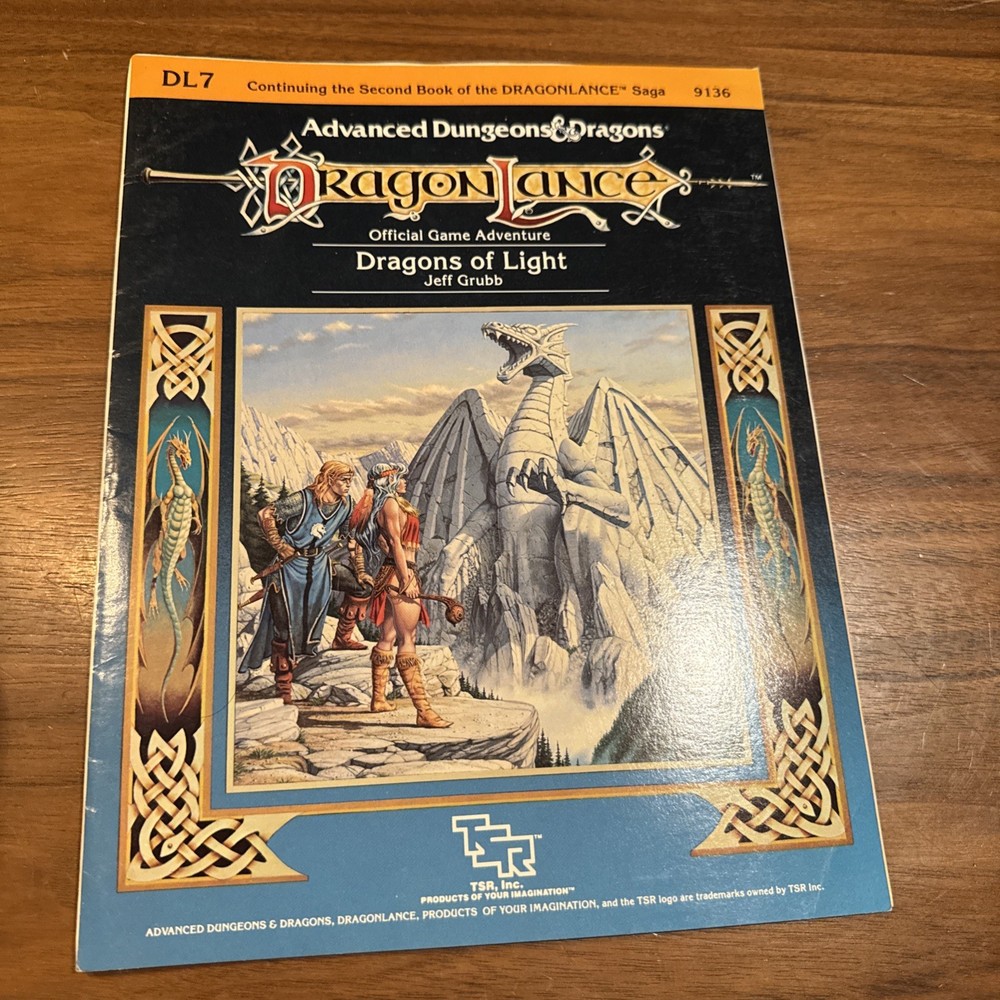 TSR Dragonlance Dragons of Light VG+