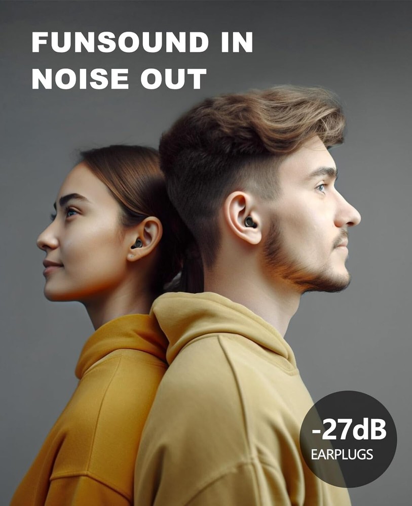 Ear Plugs for Sleeping Noise Reduction Reuseable with 7 Pair Eartips