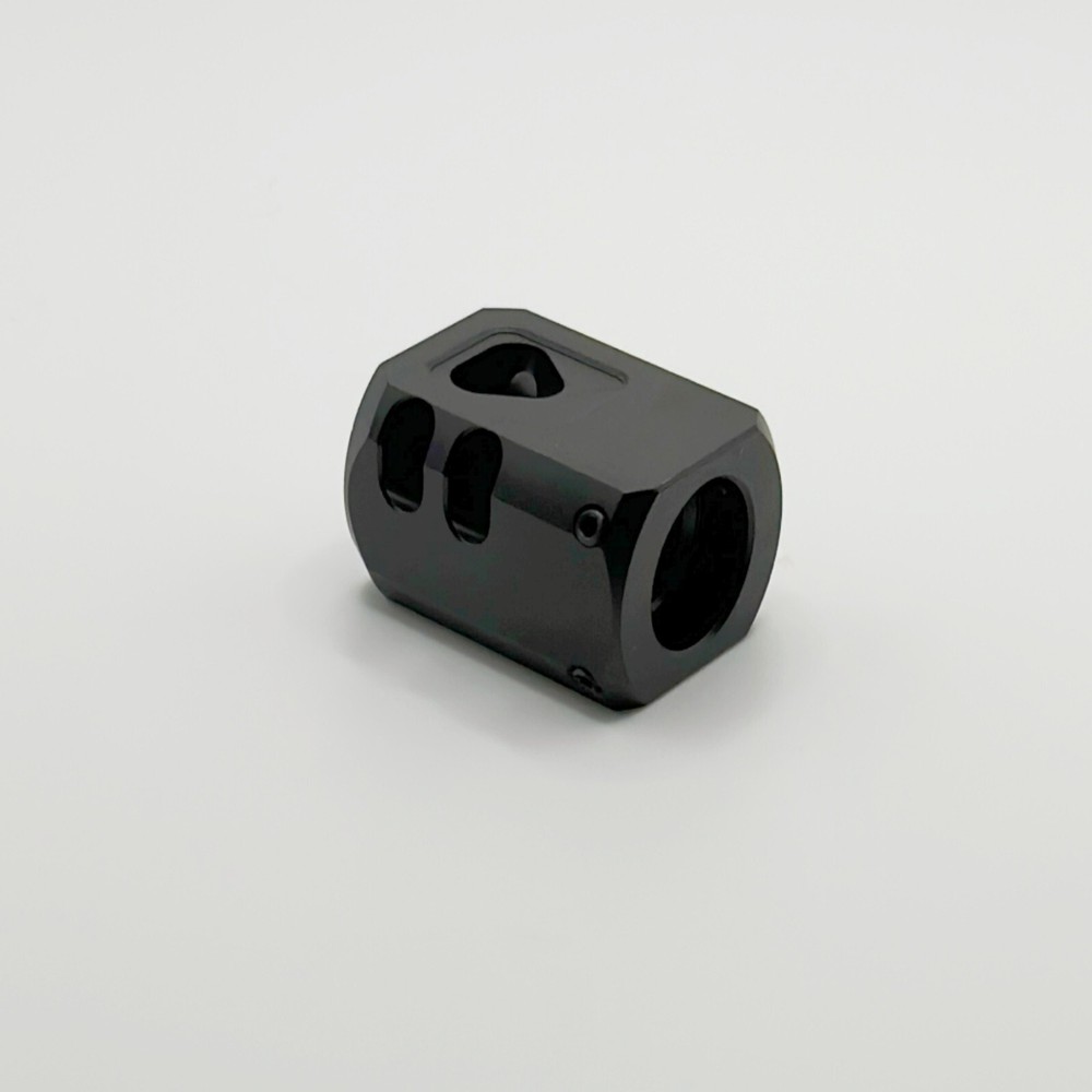 2 PACK BLACK Muzzle Brake Compensator 1/2''x28 TPI For 9mm