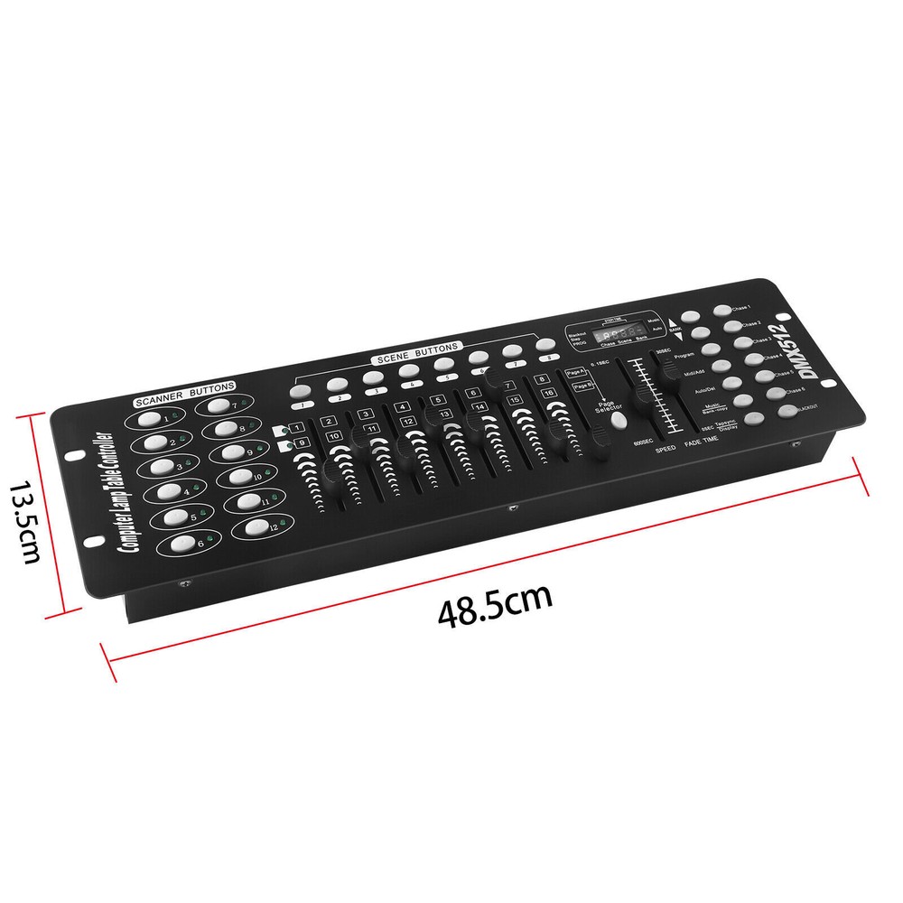 DMX 192 Channel Operator Console Controller Lighting Mixer Board For Stage Light