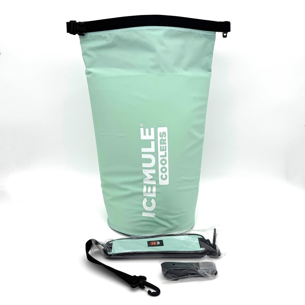 ICEMULE Coolers Medium Backpack Cooler Mint Green Open Box Unused Strap