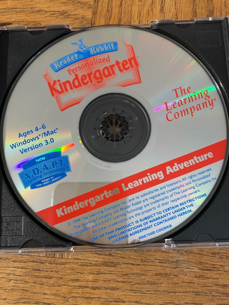 Personalized Kindergarten Computer Software