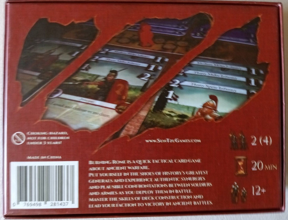 Burning Rome: Rome's Nightmare - Card Game - VG+ complete