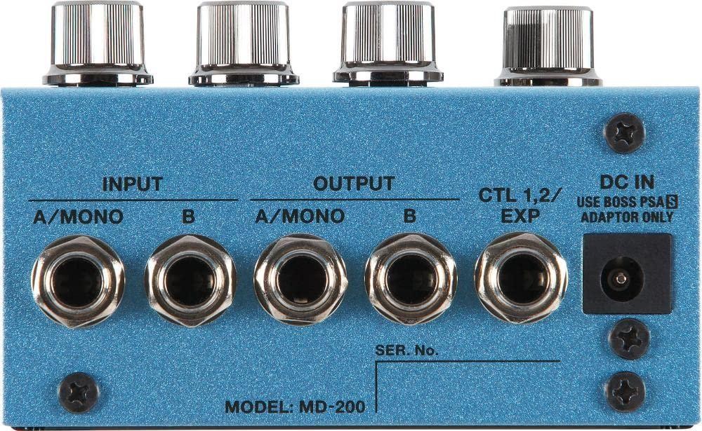 BOSS MD-200 Modulation Pedal w/ 12 Effects, Compact Design for Guitar