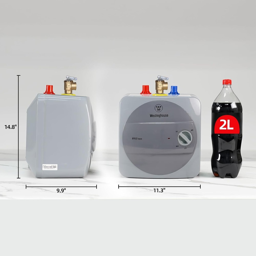 Westinghouse Electric Mini Tank Instant Hot Water Heater 1.3 Gal for Under Sink