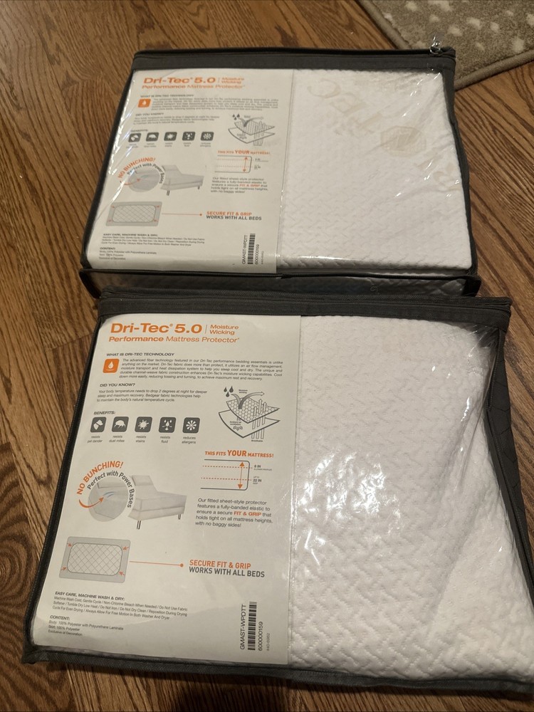 BedGear Twin Dri-Tec 5.0 Performance Mattress Protector Waterproof