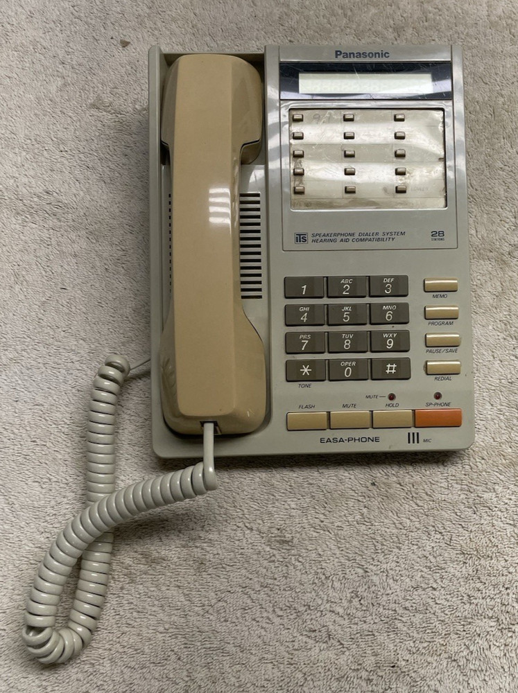 Vintage Panasonic Push Button Desk Phone