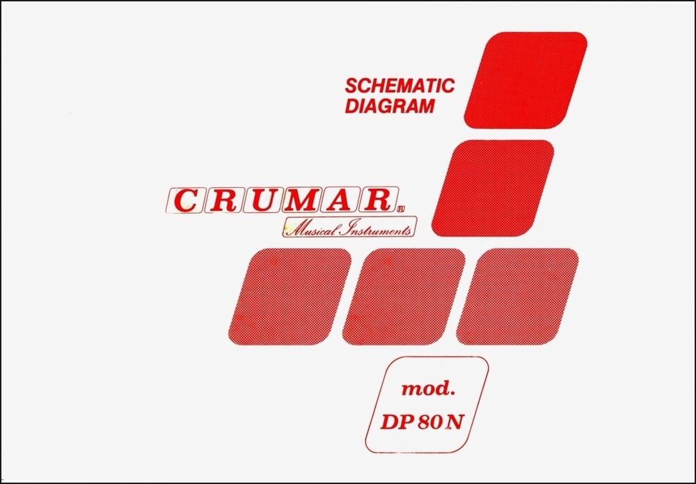 CRUMAR DP-80 N Service Manual Schematic Diagrams Schaltplan Electrical Diagram PDF