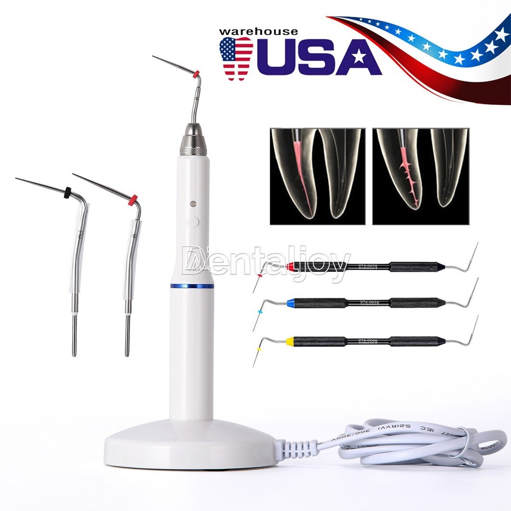 AZDENT Dental Obturation System Endo Heated Pen/ Gutta Percha Tip Hand Plugger