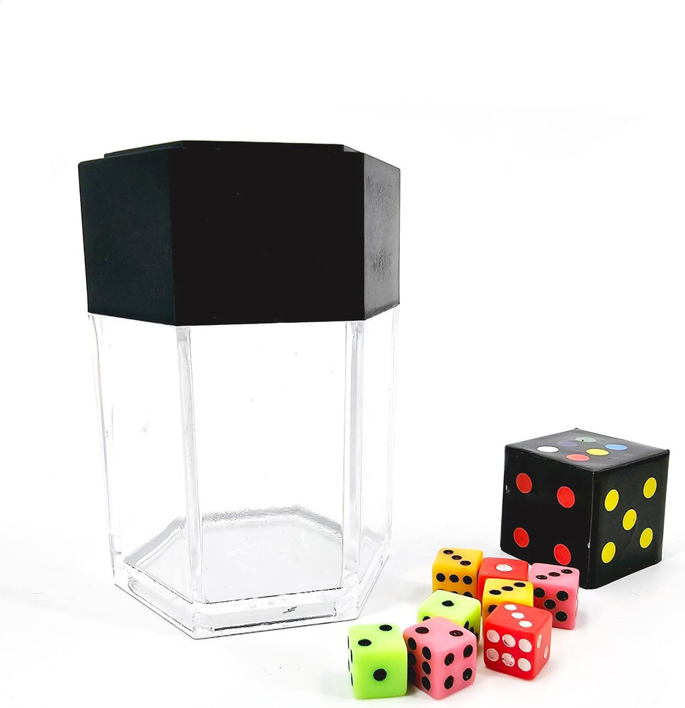 Magic Exploding Dice Set (3 Pack,Colour) Changing Bursting Magic Dice,Close up M