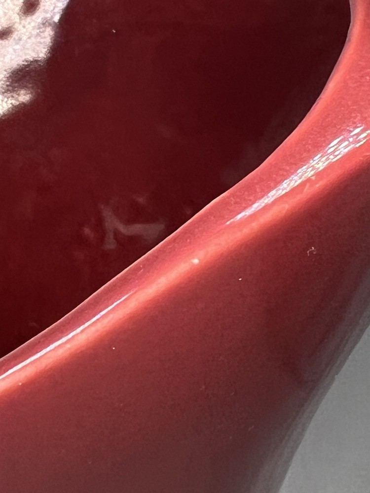 Vintage Large Pacific Pottery Art Ware Pitcher 10.5” Deep Red