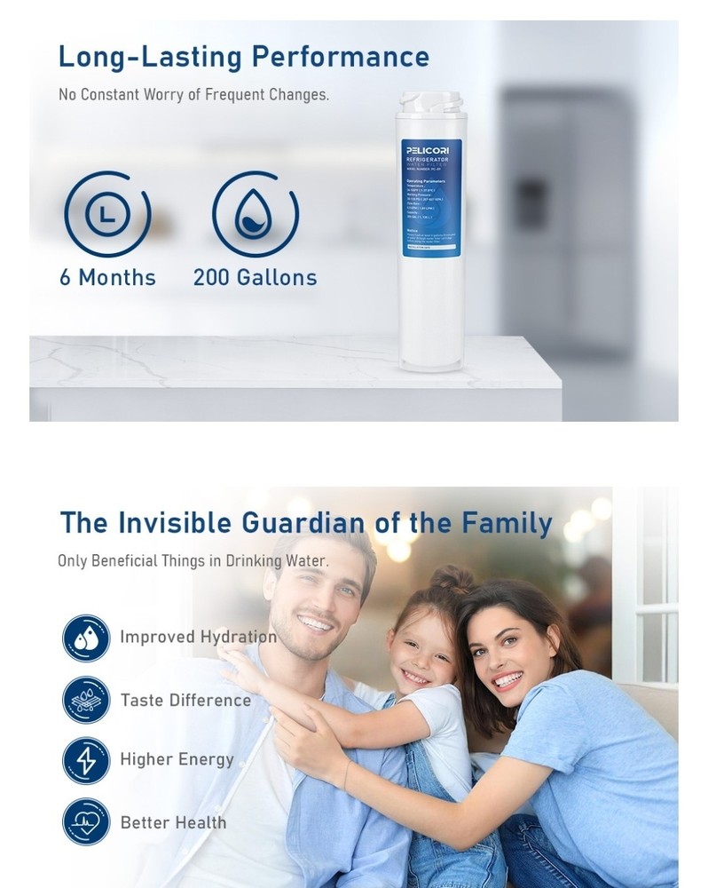 RWFDISP & RWFIC Water Filter Replacement, Compatible W Viking Built-in...2 PACK