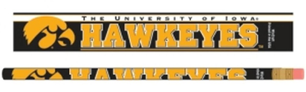 Iowa Hawkeyes Pencil 6 Pack
