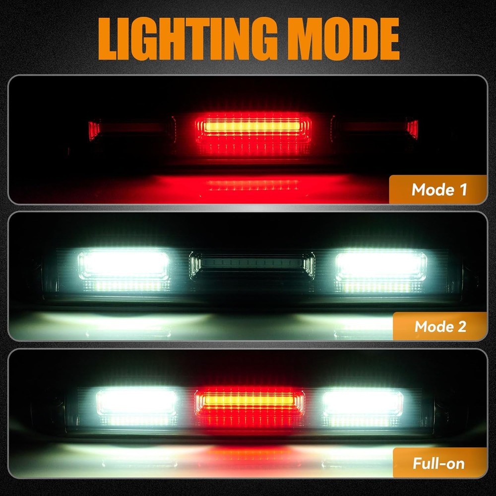 Third 3rd Brake Light, LED High Mount Stop Light for 1999-2007 Chevy Silverado G
