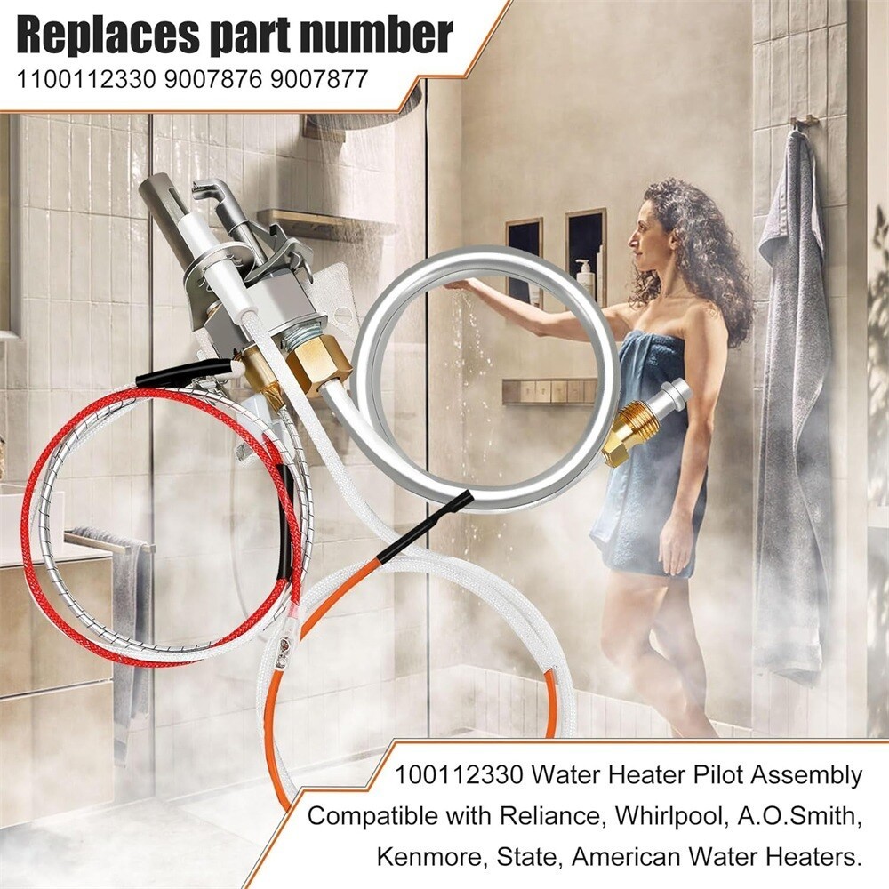 100112330 Water Heater Pilot Assembly Fit For 300 301 Series A.O.Smith Whirlpool