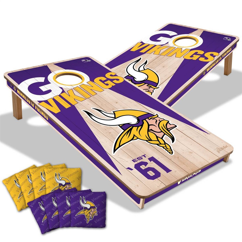 Minnesota Vikings 2 ft.  x 4 ft.  Cornhole Game