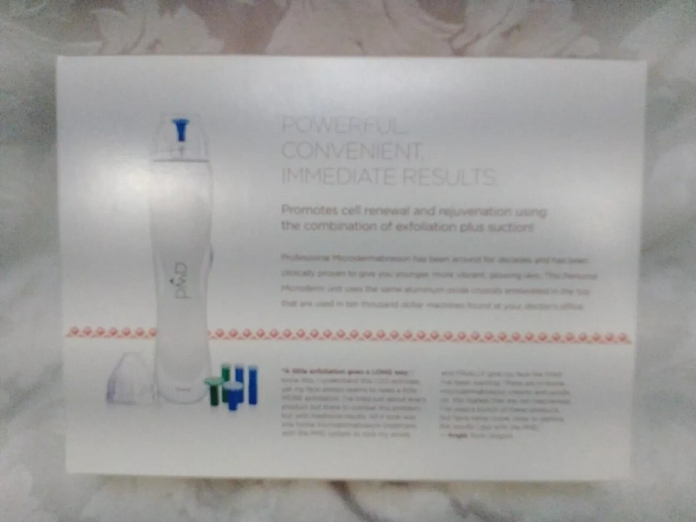 NIB PMD Personal Microderm System With Kit for Face & Body