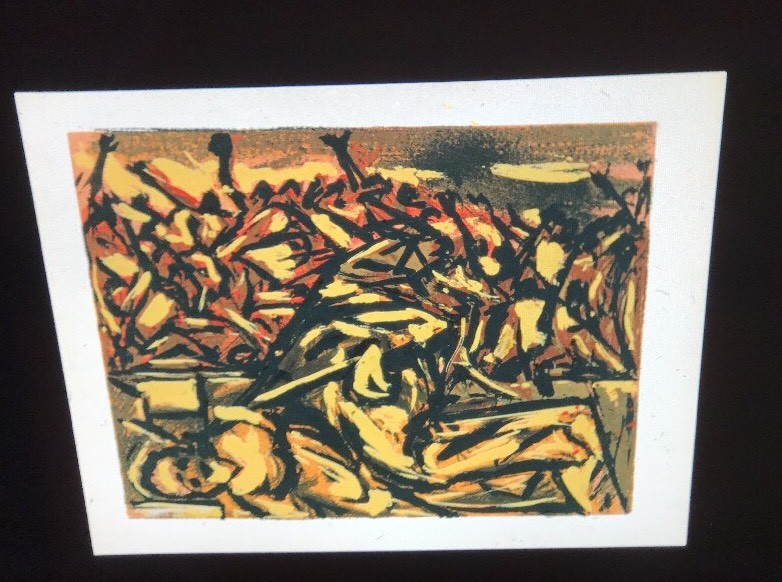 Jackson Pollock “Untitled ” Abstract Art 35mm Slide