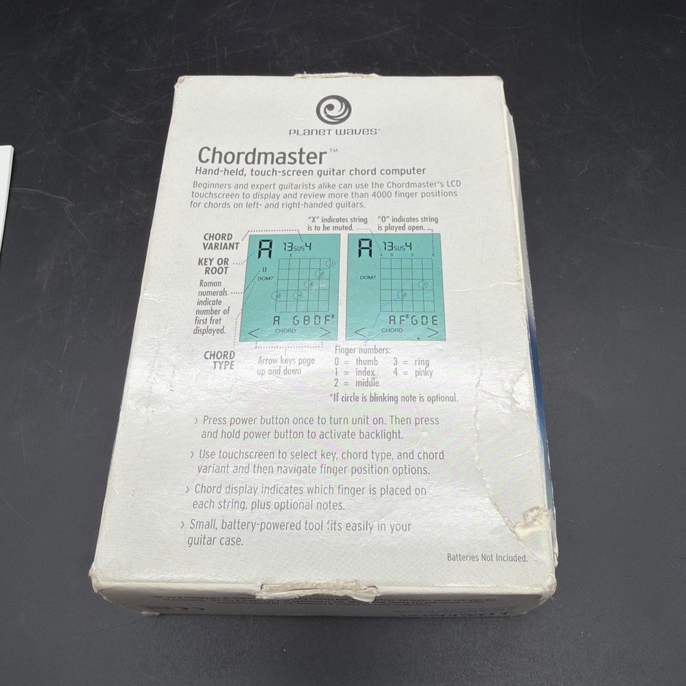 Planet Waves Chordmaster Touch Screen Chord Computer