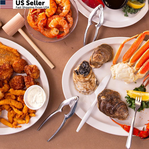 Crab Crackers and Tools, 5 Pcs Crackers, Lobster Tools,...