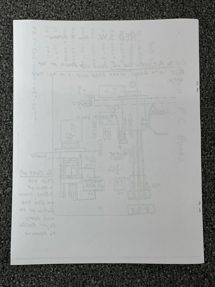 Edcoe Mfg. & Service Co Computer Palm Reader Operators Service Manual