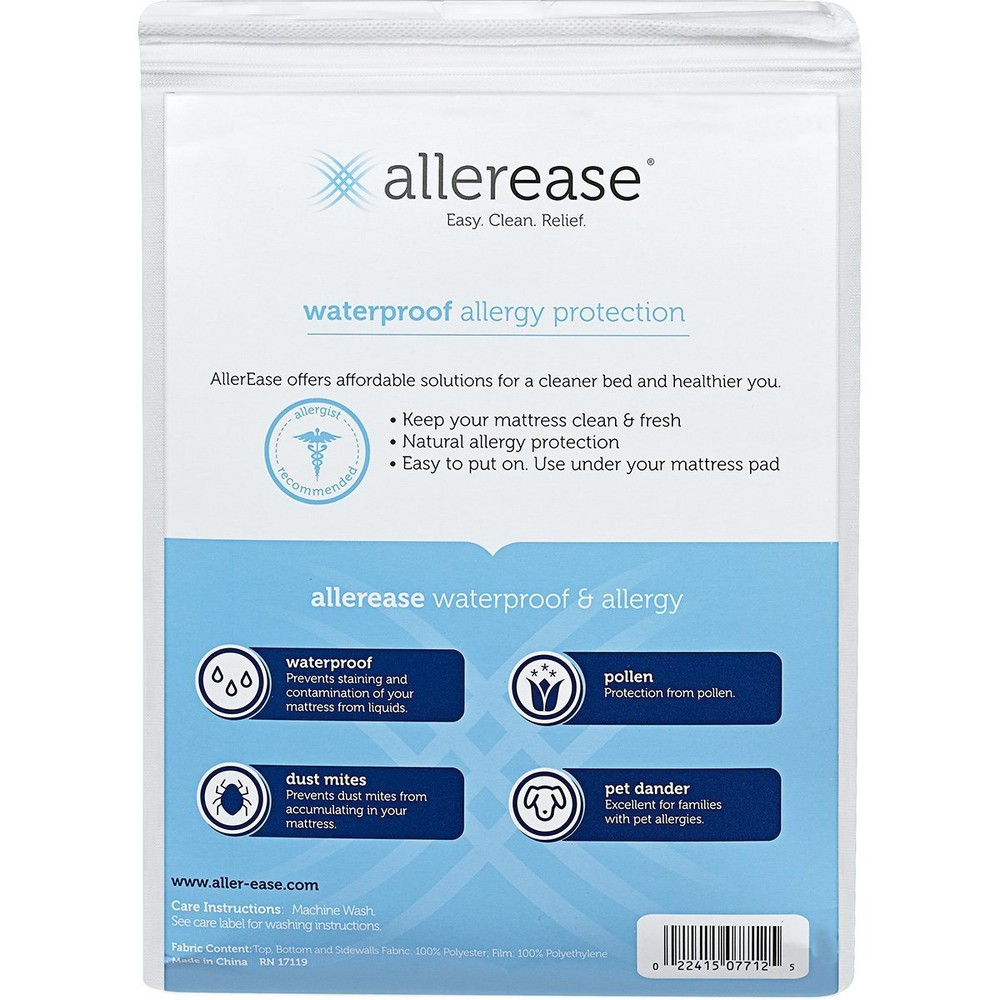 Allerease Waterproof Allergy Protection Full Mattress Encasement