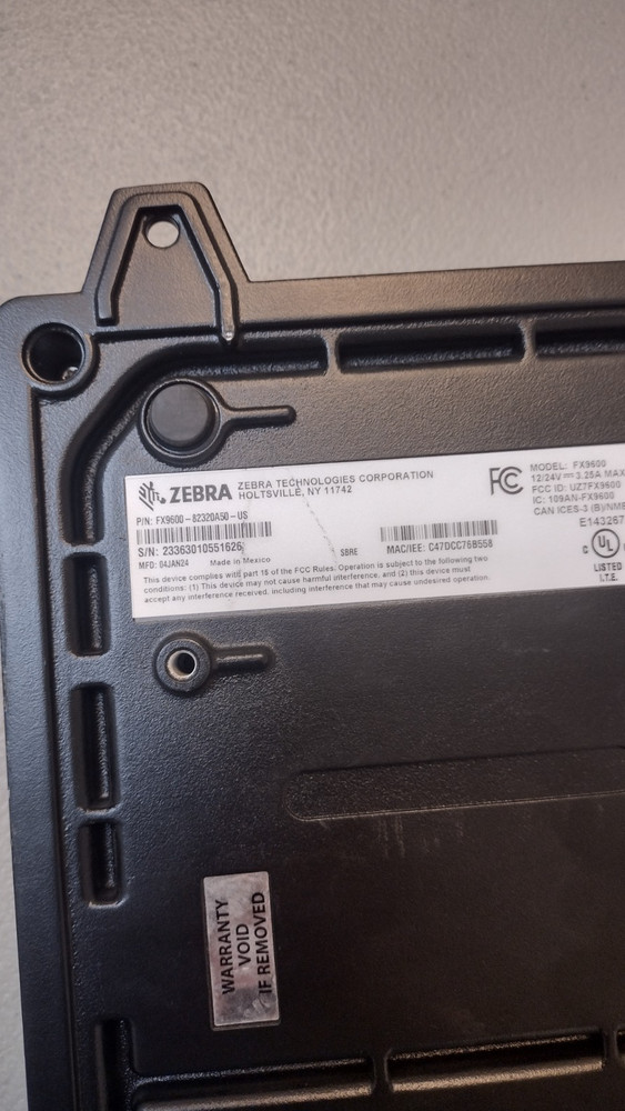 Zebra FX9600-82320A50-US RFID reader