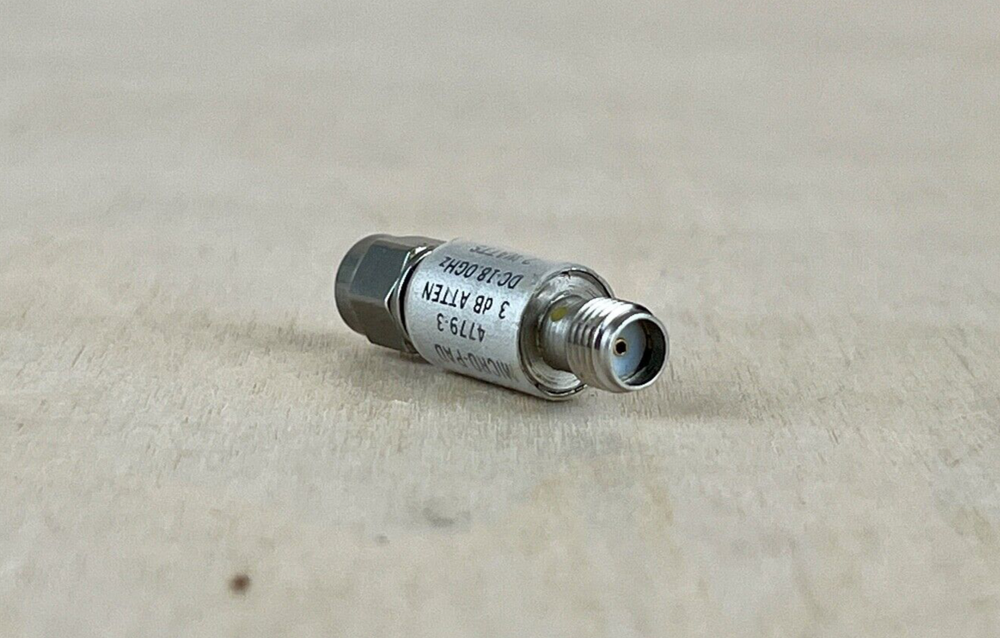 Narda Micro-Pad 4779-3 Fixed Attenuator 3dB DC - 18GHz 2W SMA RF