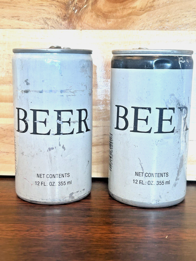 Generic BEER Cans 2-Pack! Circa Early 1980’s!