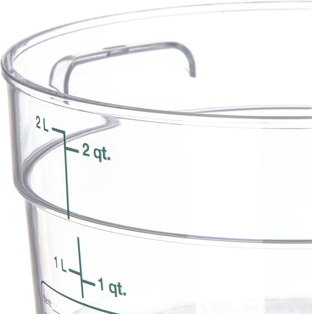 Storplus Round Food Storage Container with Stackable Design for Catering, Buf...