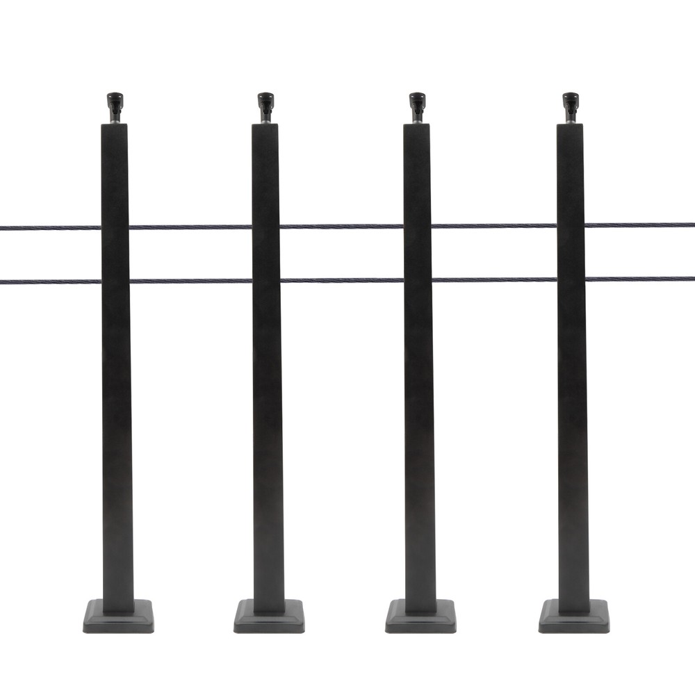 Cable Railing Post Railing Column 36"x2"x2" Level drilled Post Adjustable Top