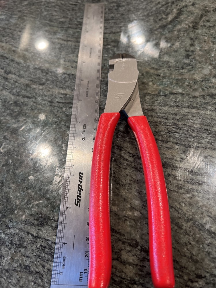 Snap-On 388acf 8" vector edge high leverage diagonal cutter red