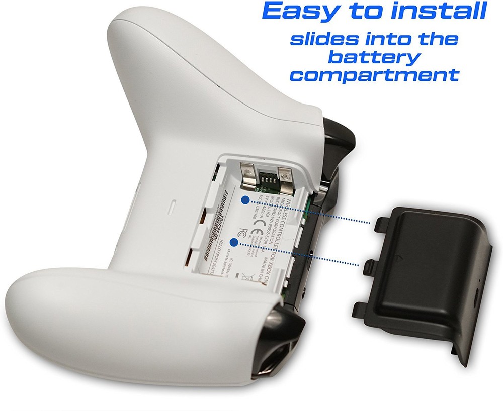 Xbox One Controller Rechargeable Battery Pack w/ USB Charging Cable, Play While